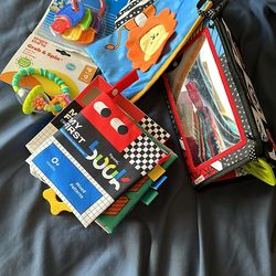 Baby Toys/ Tummy Time Mirror/ Clothing Book
