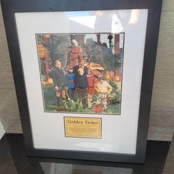 Gene Wilder Willy Wonka Fans - Signed Golden Ticket Framed Photo