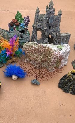 Fish Tank Decorations (Total:12 Items)