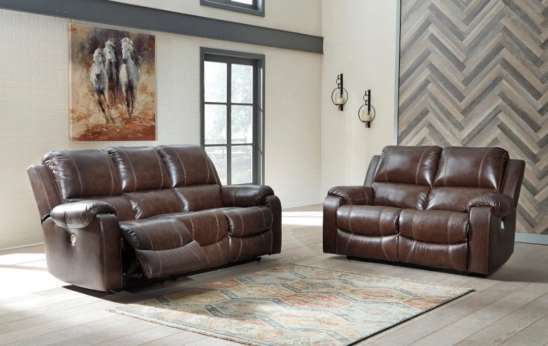 Rackingburg Mahogany Power Reclining Set