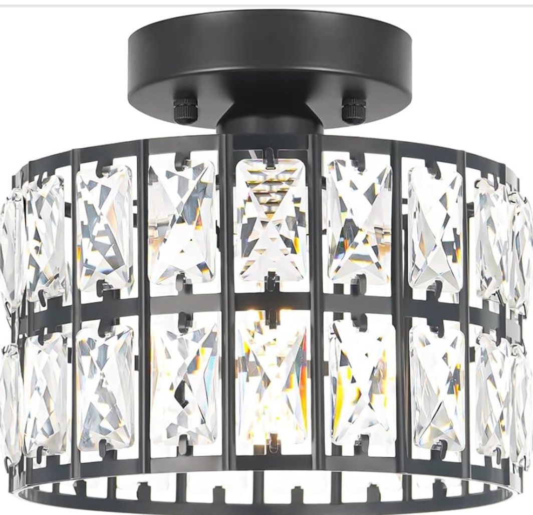 Brand New 8.8” Crystal Ceiling Light Fixture