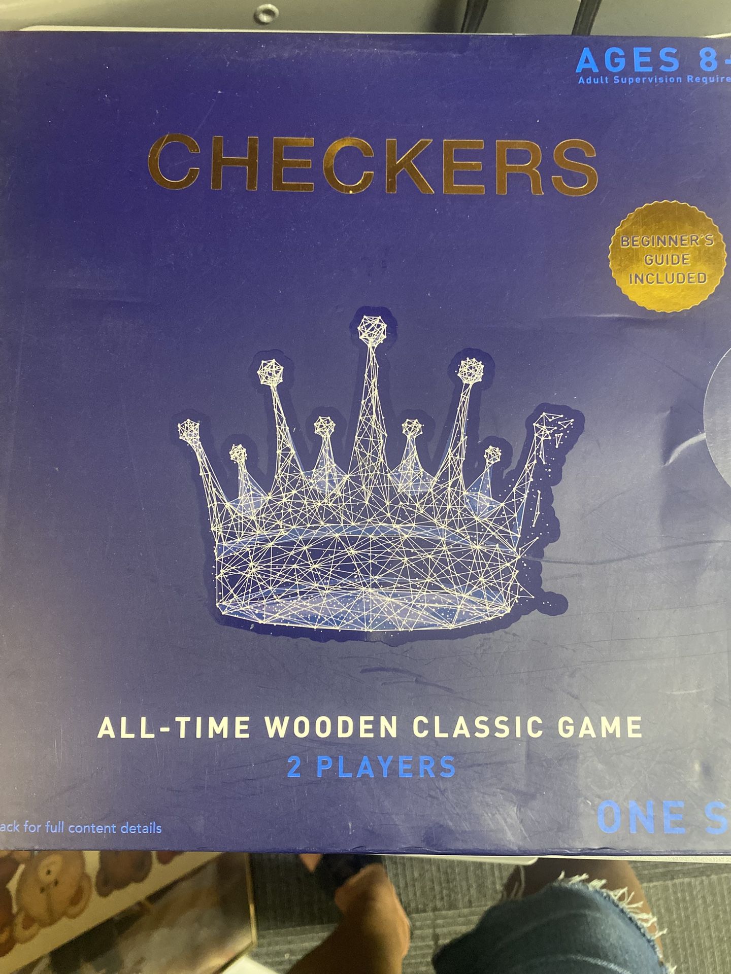 Checkers All Time Wooden Classic Game Factory Sealed