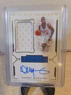 Clippers  Danny  Manning  Certified  Autograph  Card