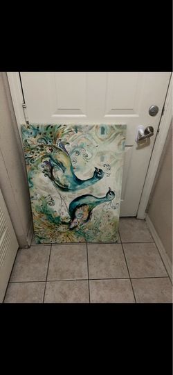 Peacock wall art