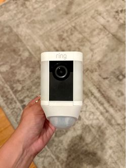 Ring Spotlight Security Camera White