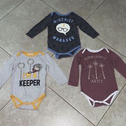 Harry Potter Baby Boy’s / Girl’s Onesies, Size 12 Months 