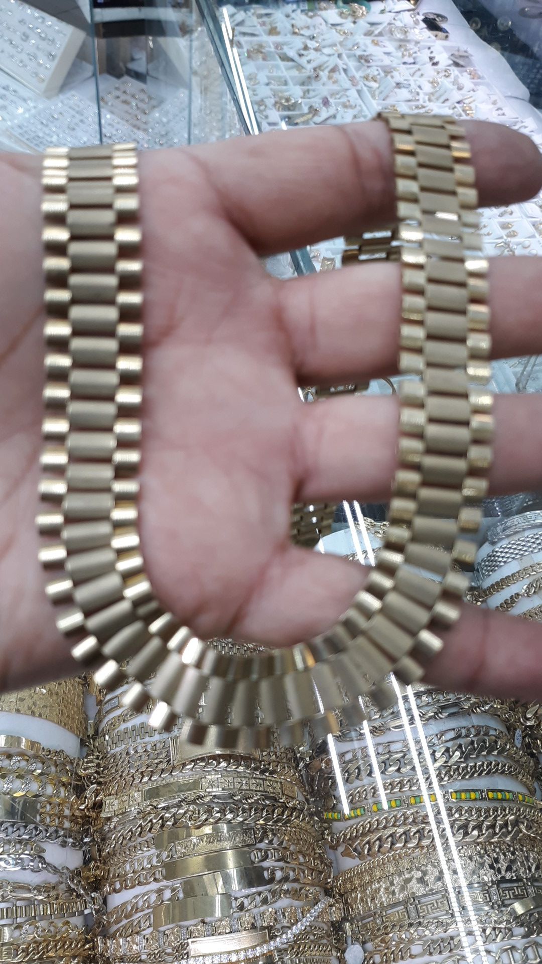 10k gold rolex chain 24 inch 67.7 grams 16 mm