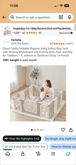 Cloud castle baby plastic foldable playpen