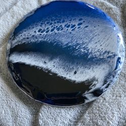 Resin Ocean Coasters In Black Stone Stunning 