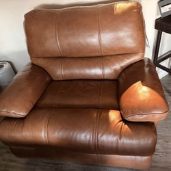 Brown Leather Couch