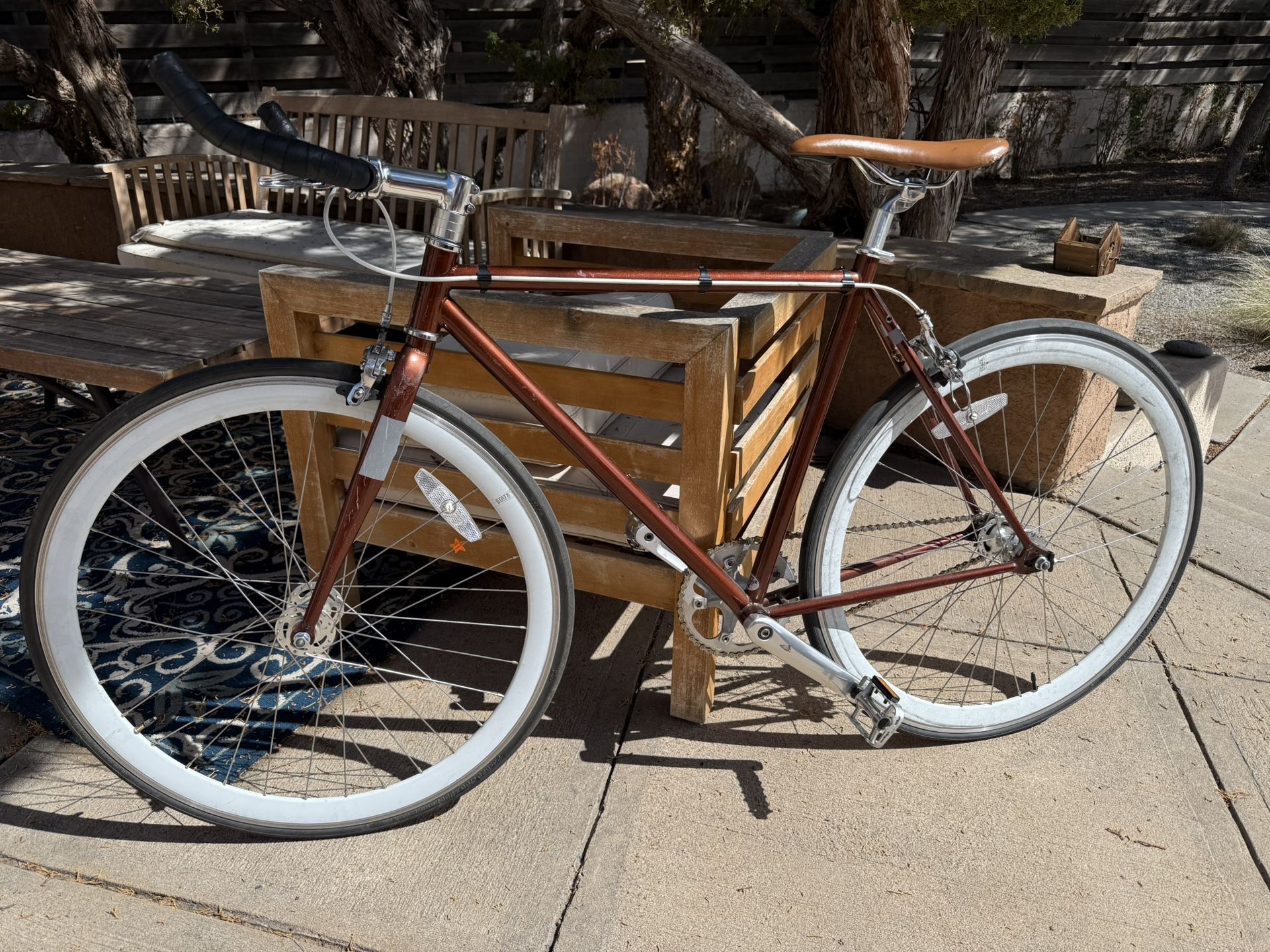 State 2.0 Copper fixed gear/ single speed bicycle 52cm Road