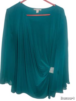 Trendy green full sleeve top stylish size M