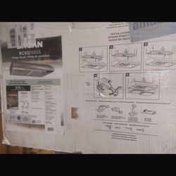 Broan-NuTone BCSQ130SS Three-Speed Glacier Under-Cabinet Range Hood with LED Lights ADA Capable, 1.5 Sones, 375 Max Blower CFM, 30-Inch, Stainless Ste