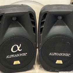 Alphasonik 8” speakers with bluetooth.