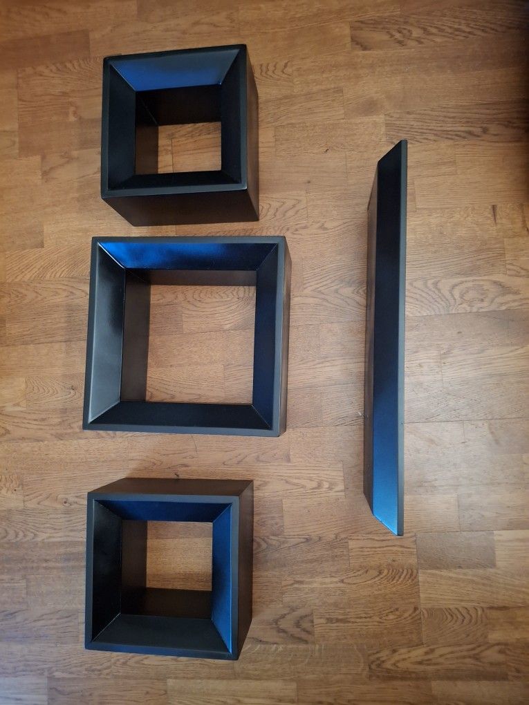 Floating Wall Cube Shelves Shelf Ledge Wood