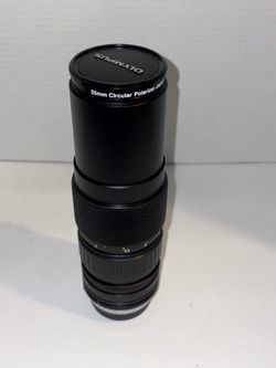 Vintage Olympus OM-System E.Zuiko Auto-T 85-250mm F/5 Telephoto Zoom Lens w/ Caps & Filter