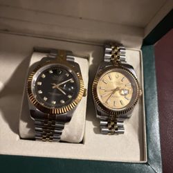 Rolex, Gold 2 Finger Ring, 1 Finger Ring, Pendants