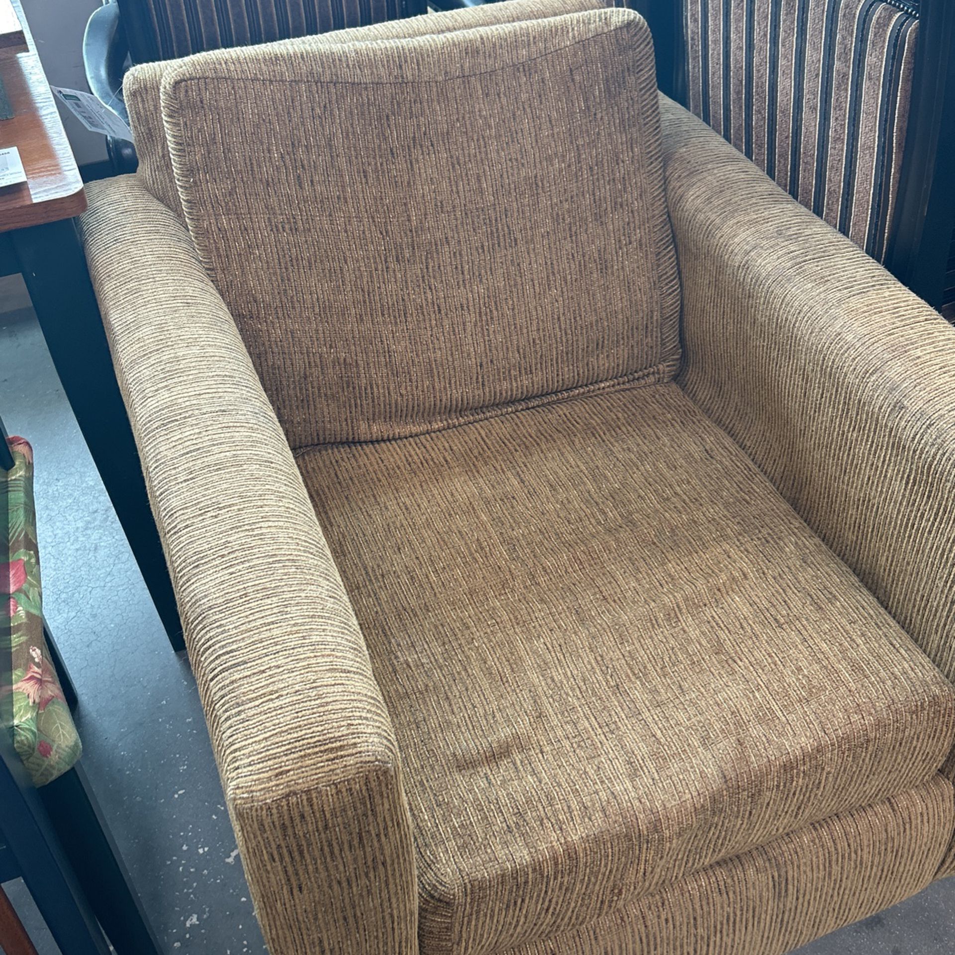 Vintage Deep oatmeal Fabric Chair