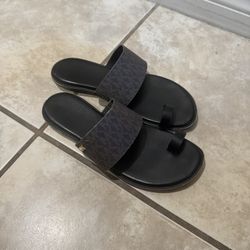 Michael Kors August Flat Logo Sandal