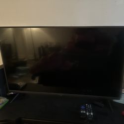 52” TV with Remote, Roku, And Roku Remote  - IN PERSON ONLY