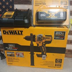 NEW DEWALT 20V BRUSHLESS 1/2 HAMMER DRILL DRIVER TOOL KIT 