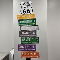 Route 66 Handcrafted Sign OBO