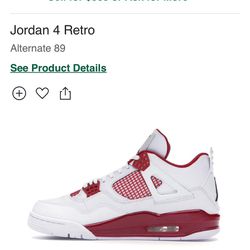 Jordan 4 Retro Alternate 89 Brand New