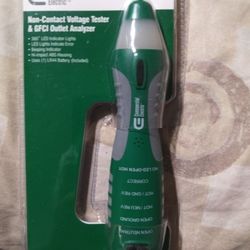 Commercial 3 in 1 Outlet, GFCI, and Non-Contact Voltage Tester 