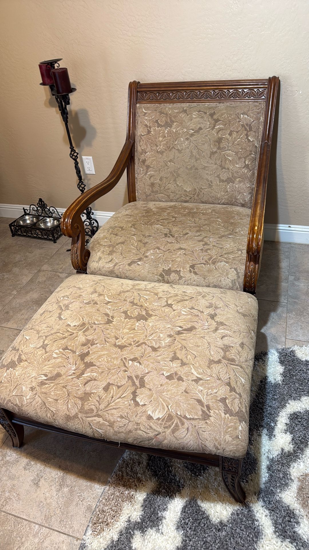 Chair And 2 End Tables