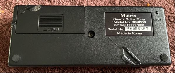 Vintage Matrix SR-1000 Quartz Guitar Tuner. Retail $9-$15. Now $5. $3