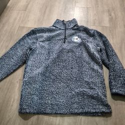 BOXERCRAFT Blue/Gray Las Vegas Element Sherpa Soft Quarter-Zip Pullover A007