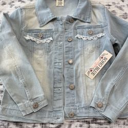 Girls Denim Jacket Light Blue Size 10/12