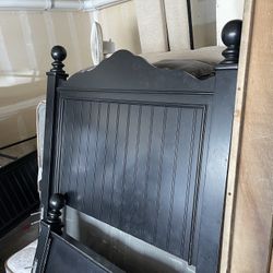Twin Bed Set - Headboard, Foot Board, Frames, Box Springs And Mattress