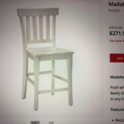 New Madaket Reclaimed Pine Slat Back Bar Stool, Set Of 2 (1024,1025)