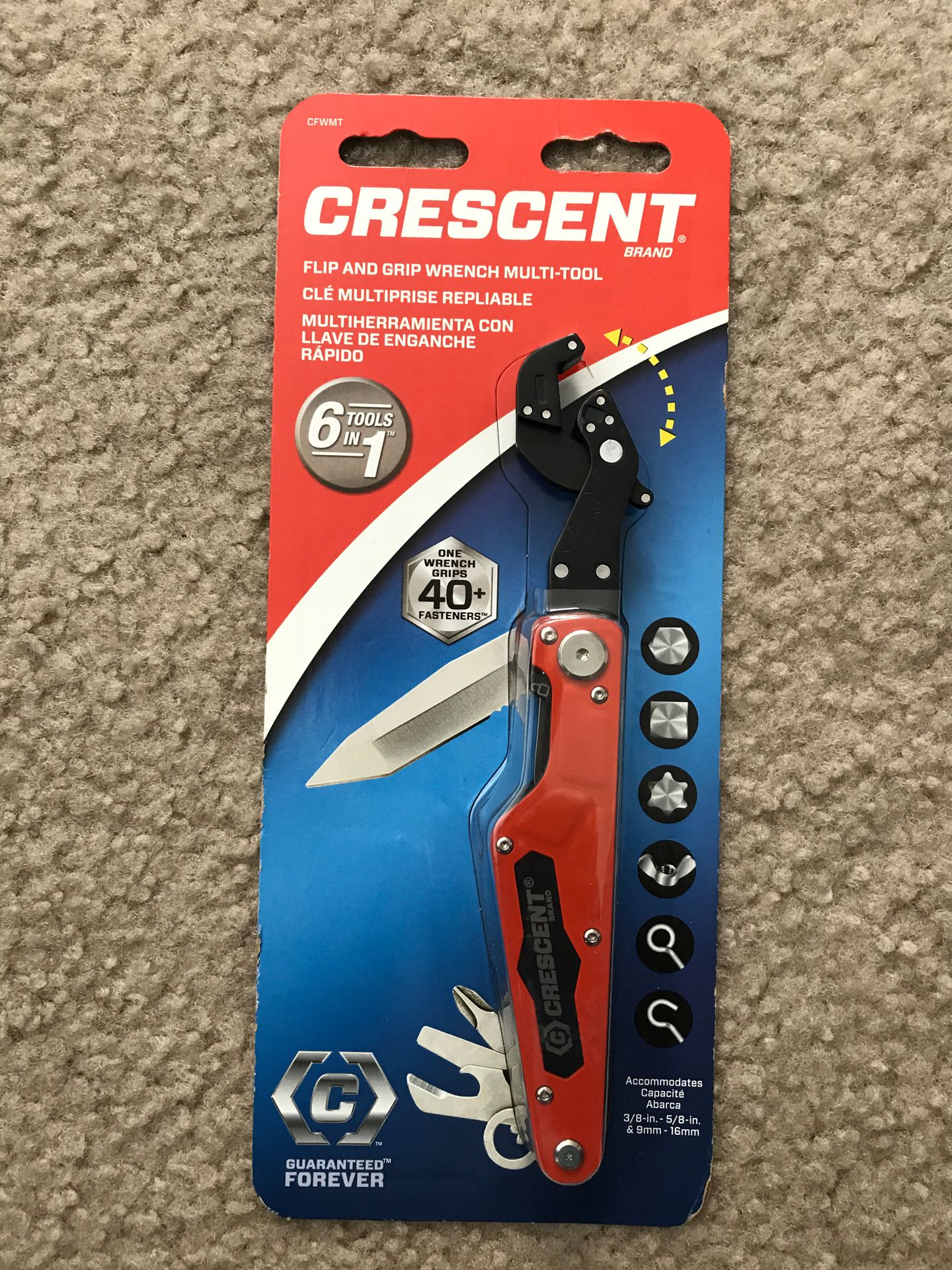 CRESCENT flip and Grip wrench multi- tool