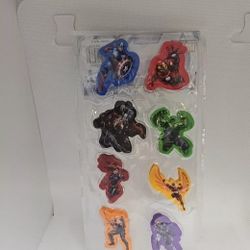 Marvels Avengers Assemble 8 Piece Eraser Set - Hulk Captain America Thor Ironman