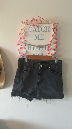 H&M Distressed Denim Shorts