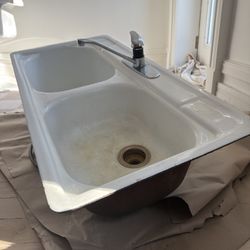 Vintage Cast Iron Sink