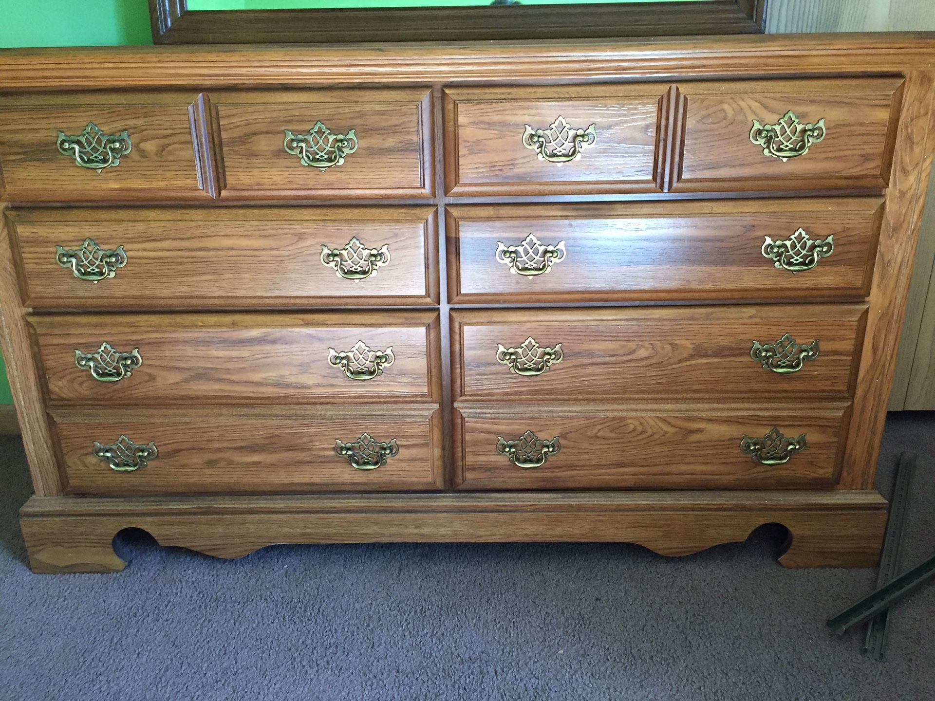 Dresser with mirror