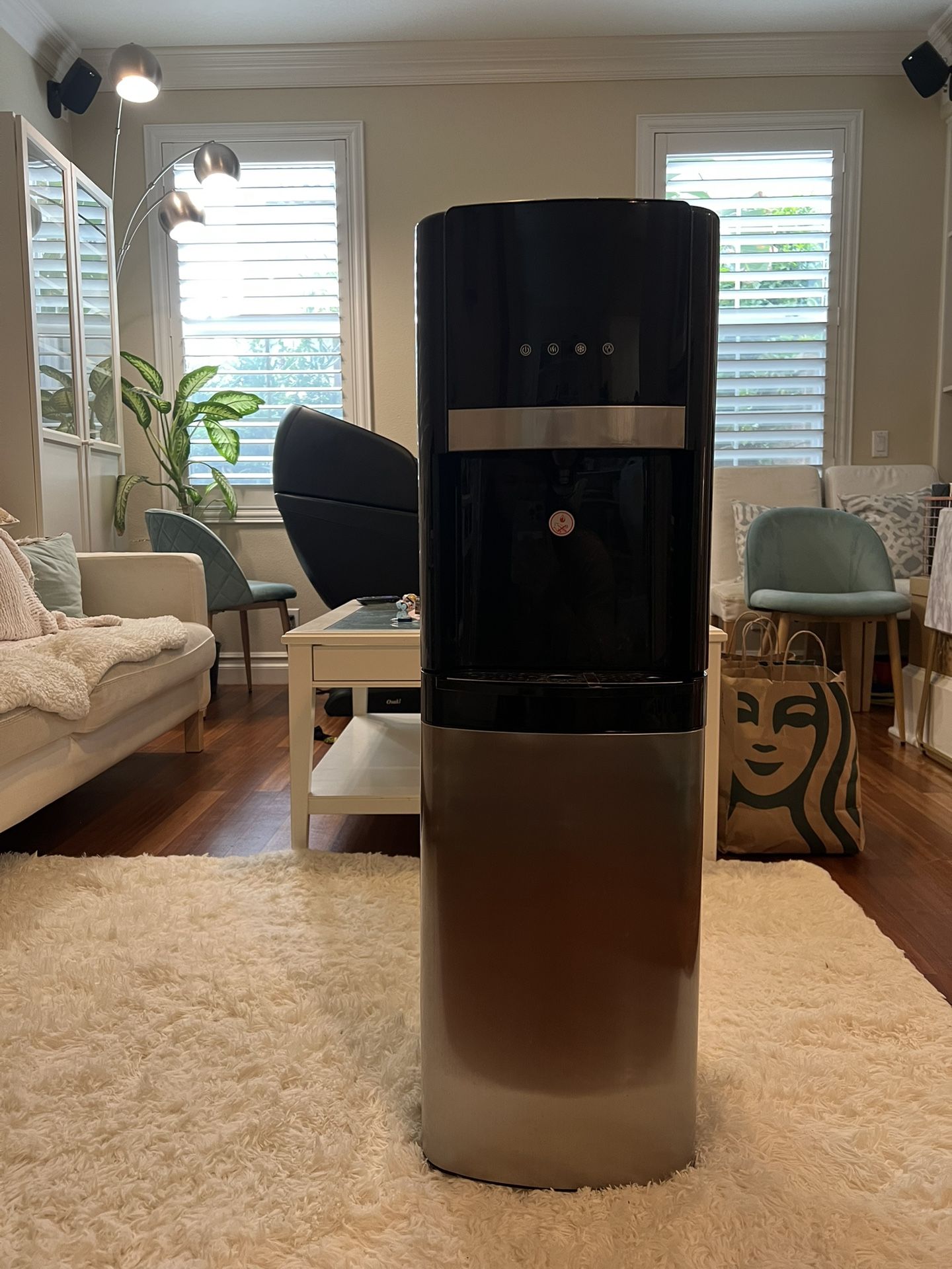 Self Cleaning Bottom Loading Water Cooler Dispenser with UV Lights Stainless Steel Water Cooler for Home Office Living Room