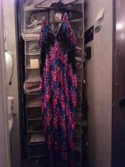 Sequin Maxi Gown Spaghetti Strap Dress