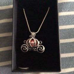 Carriage Cage real Farmed akoya Pearl And Chain