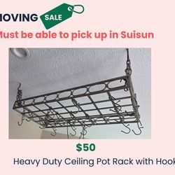 Ceiling Pot Rack - Heavy Duty
