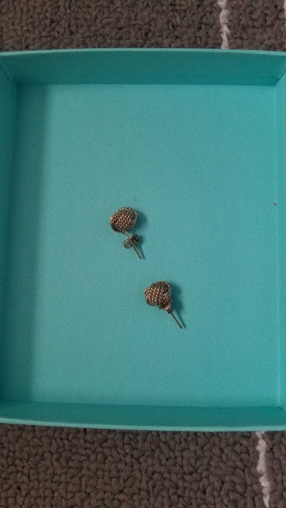 Tiffany twisted knot earrings