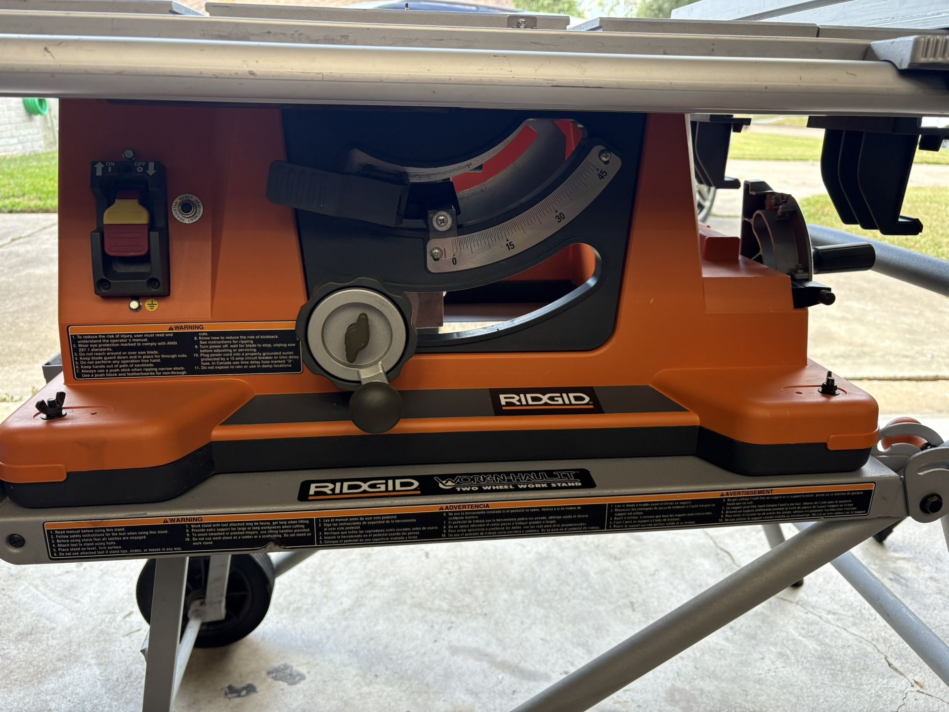 Ridgid 10” Portable Table Saw