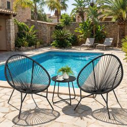 3-Piece Acapulco Outdoor Patio Bistro Set new