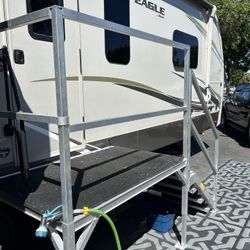 EZ stair and Porch System for RV or mobile Homes