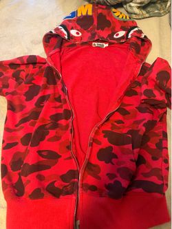 Red bape hoodie
