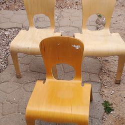 3 kid chairs