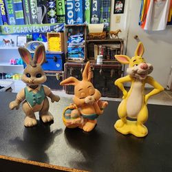 Vintage Toy Rabbit Figure Bundle